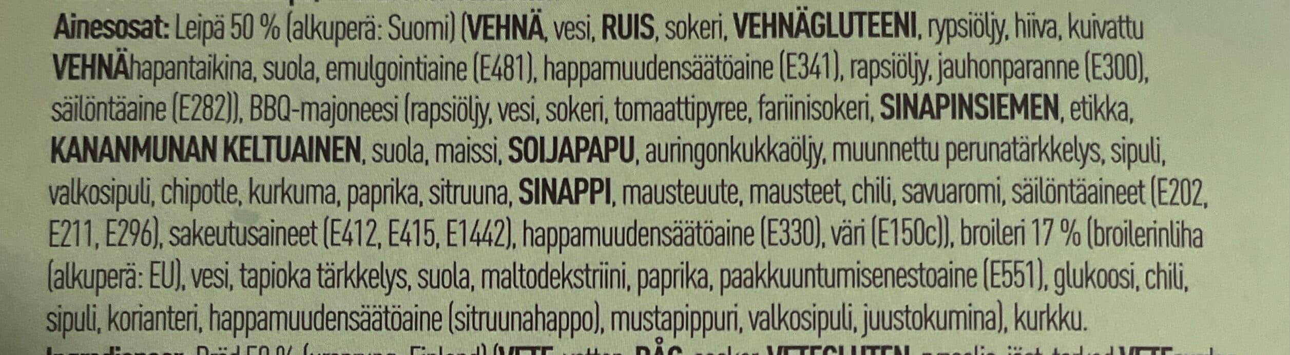 Green deli Broileri kolmioleipä packshot