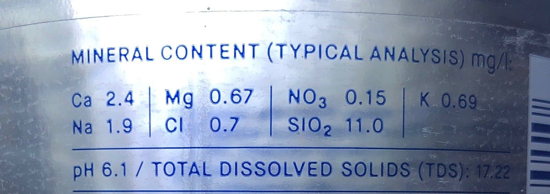 Open Food Facts Velvet smooth spring water packshot