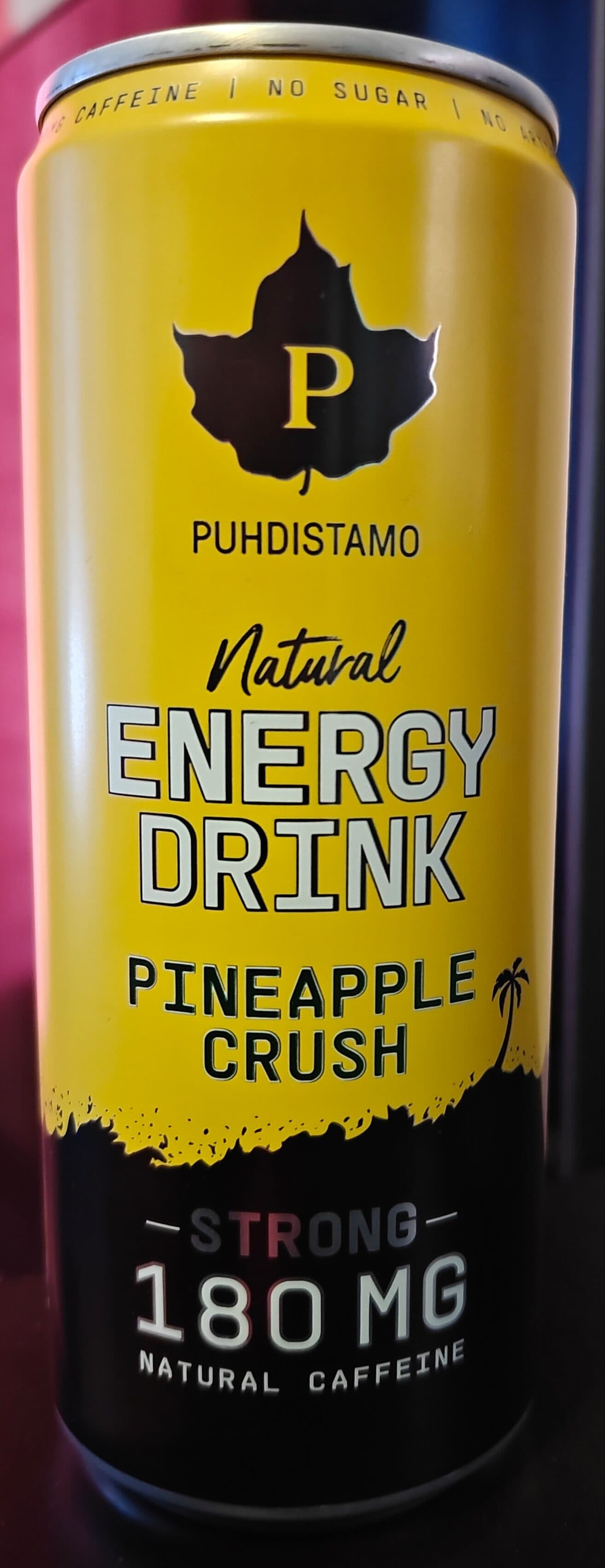 Puhdistamo Pineapple Crush Natural Energy Drink packshot