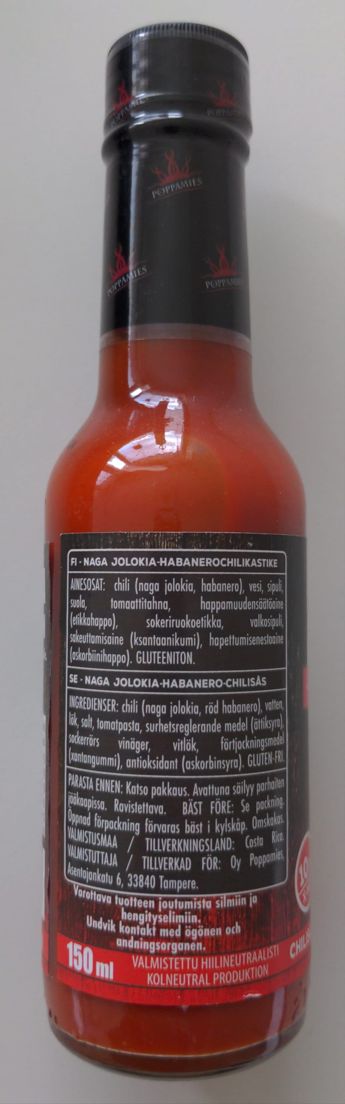 Poppamies Ahjo Hot Sauce packshot