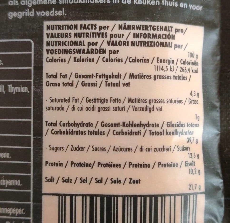 Open Food Facts Louisiane cajun packshot
