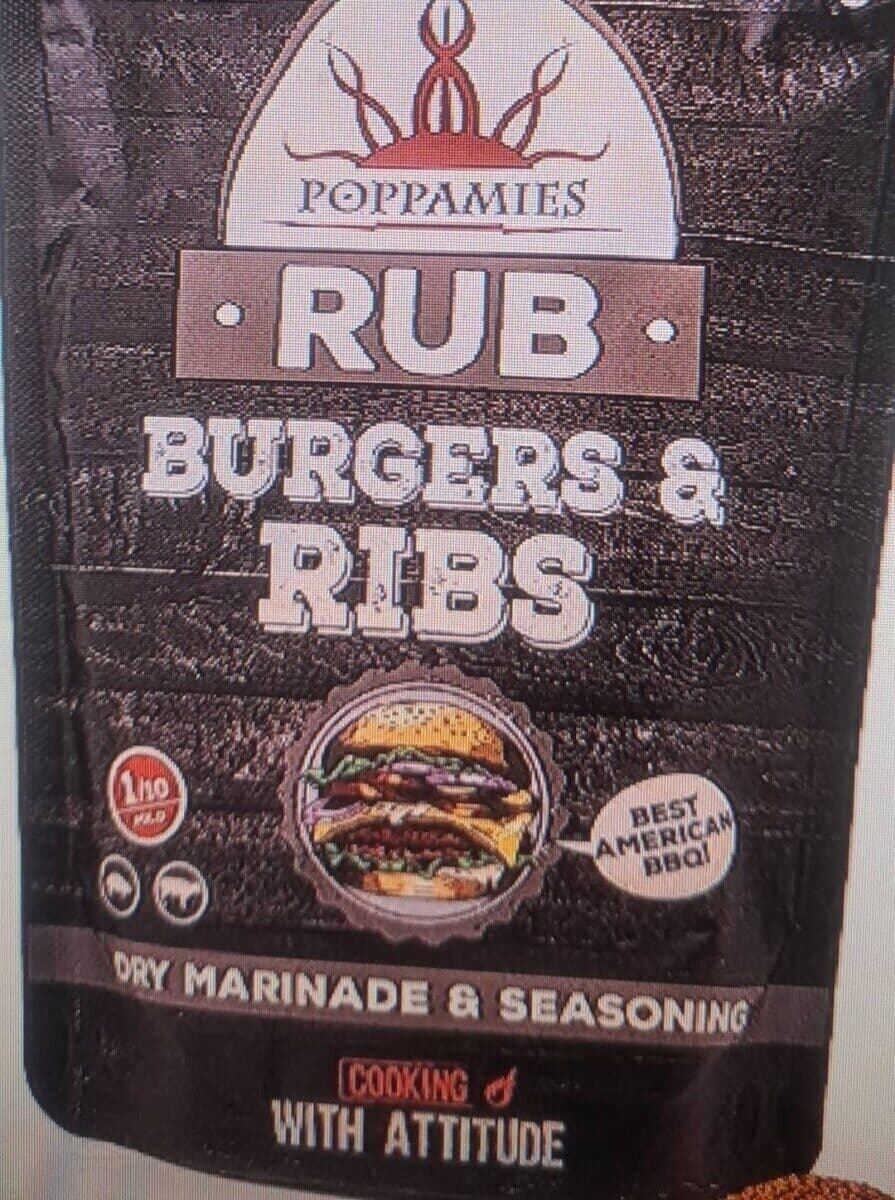 Poppamies Rub Burgers packshot