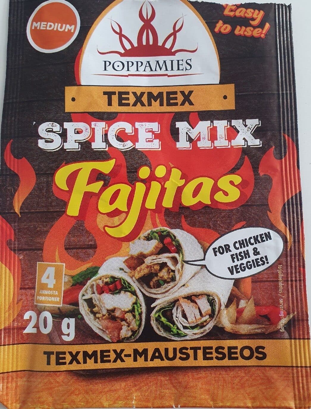 Poppamies Texmex-mausteseos packshot