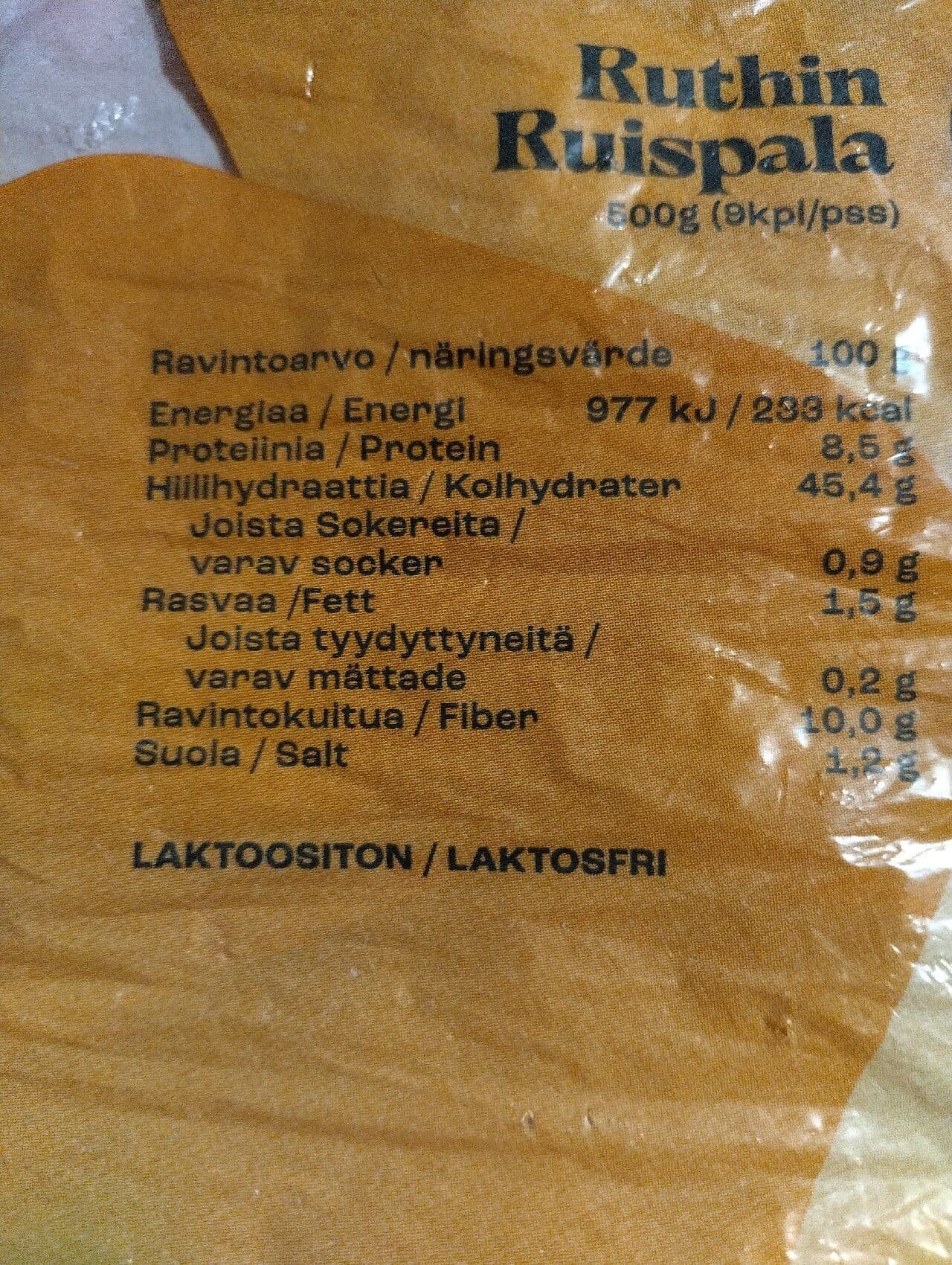 Ruthin Leipomo Oy Ruispala packshot