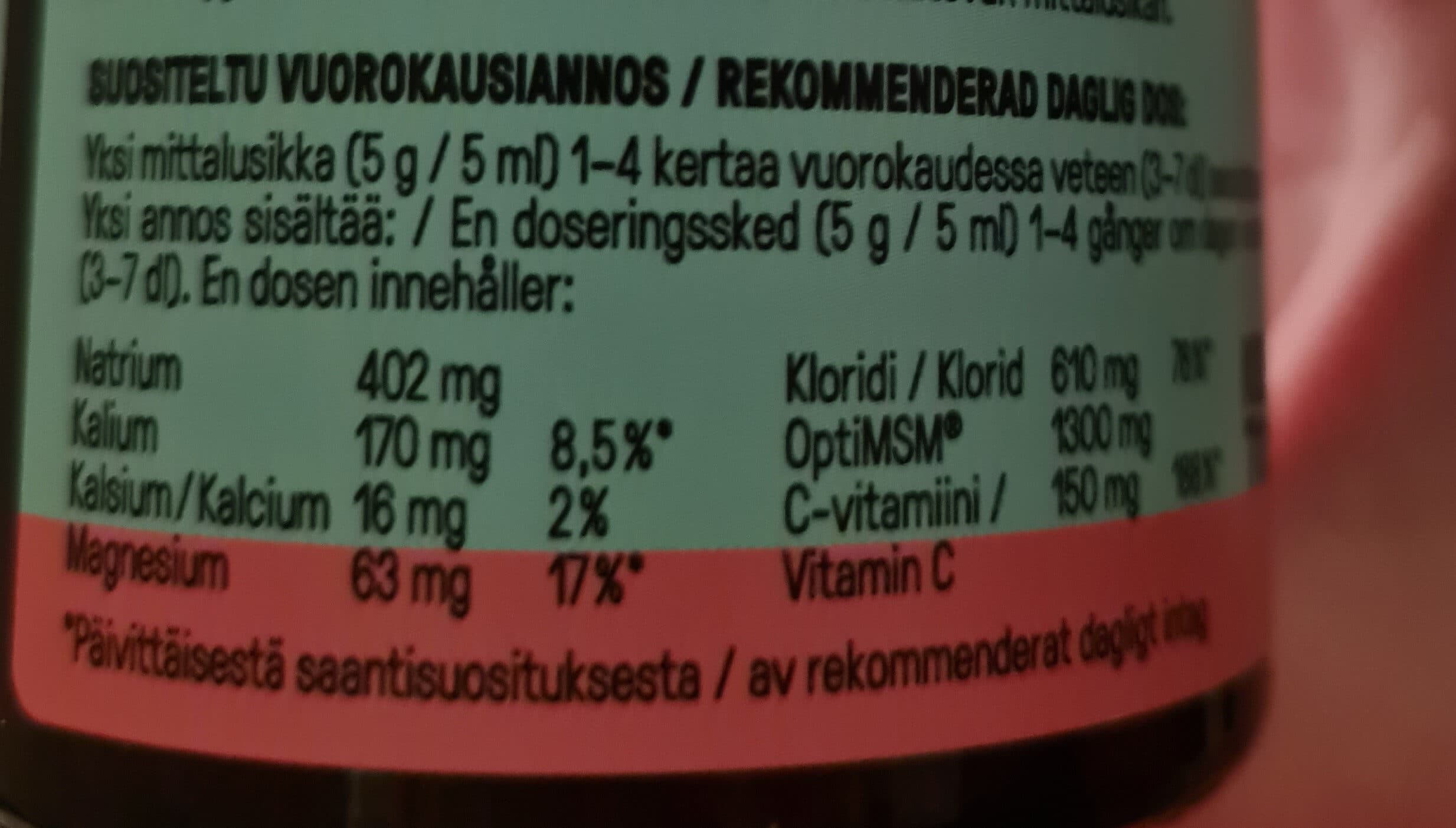 Puhdistamo Elektrolyyttijauhe Metsän Marjat packshot