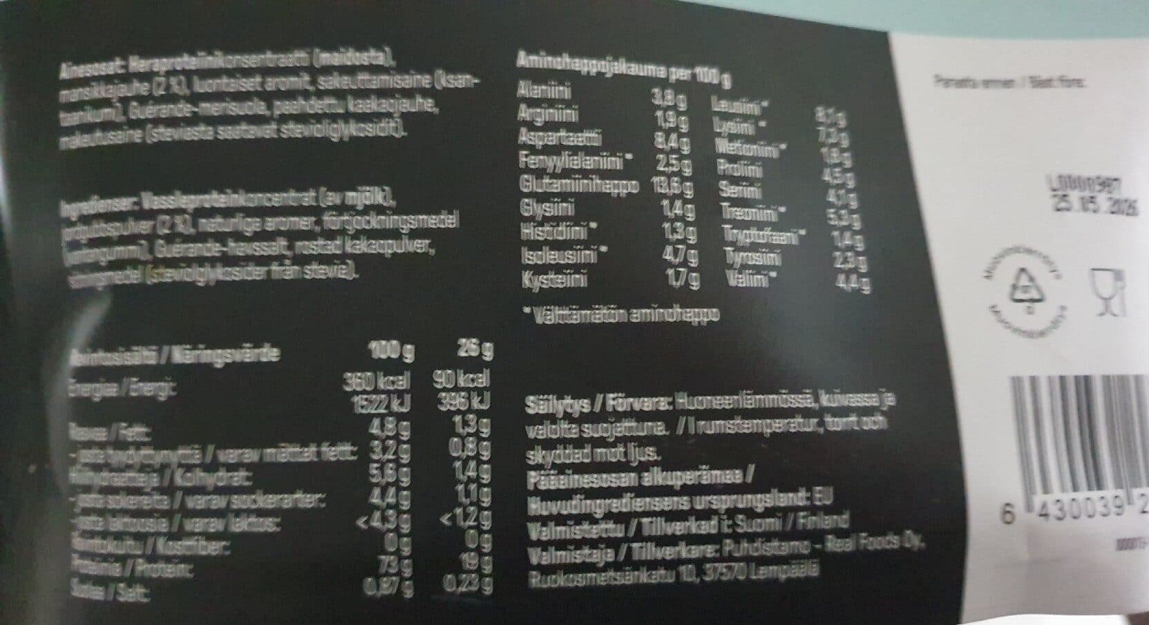 Puhdistamo Hera Proteiini Mansikka packshot