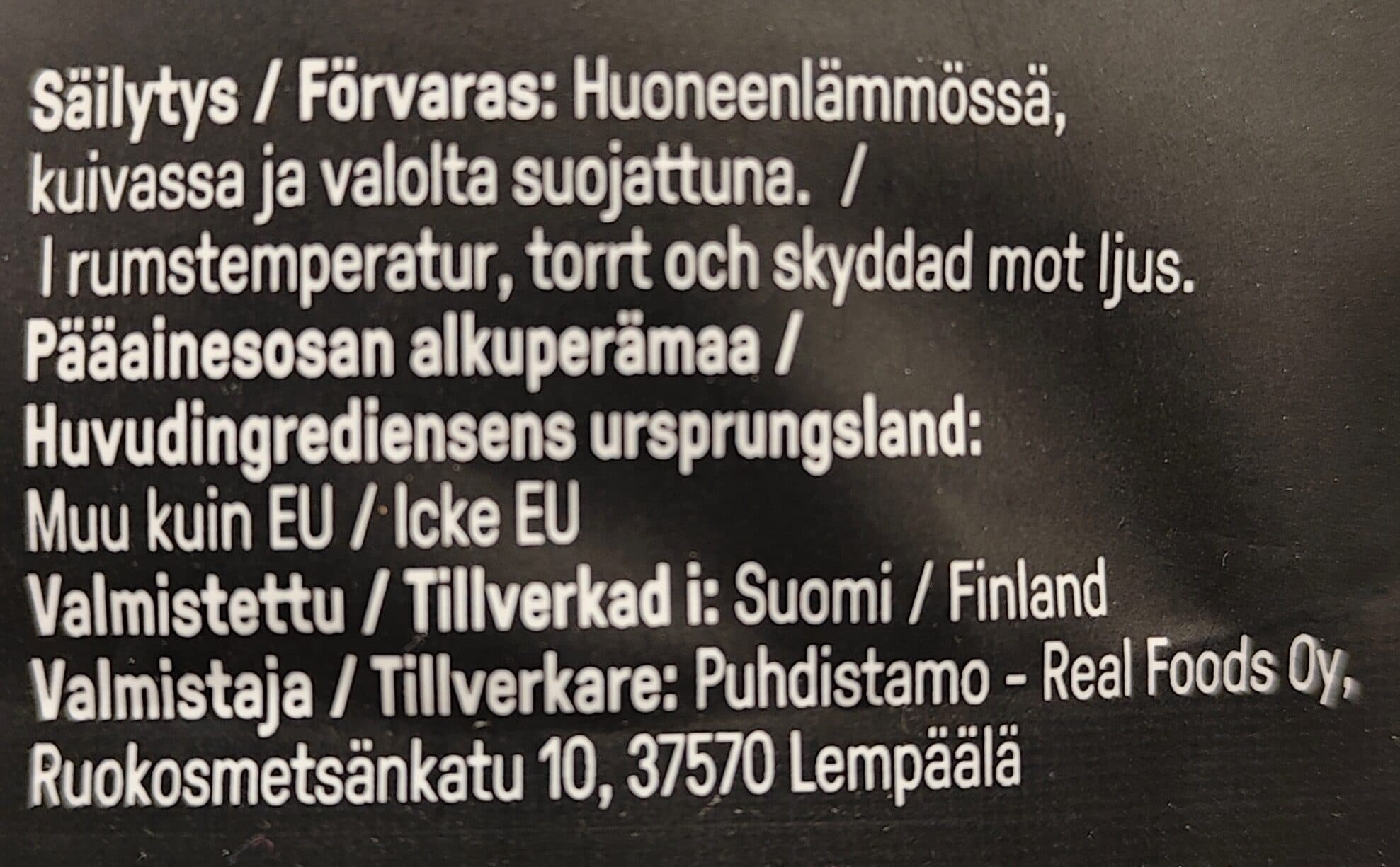 Puhdistamo Vege proteiini packshot
