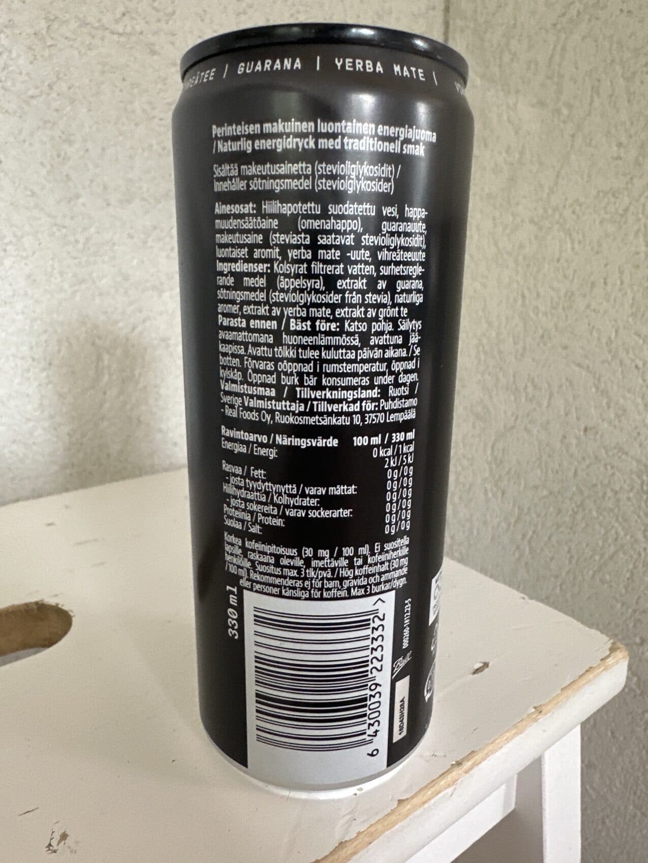 Puhdistamo Natural Energy Drink Original packshot