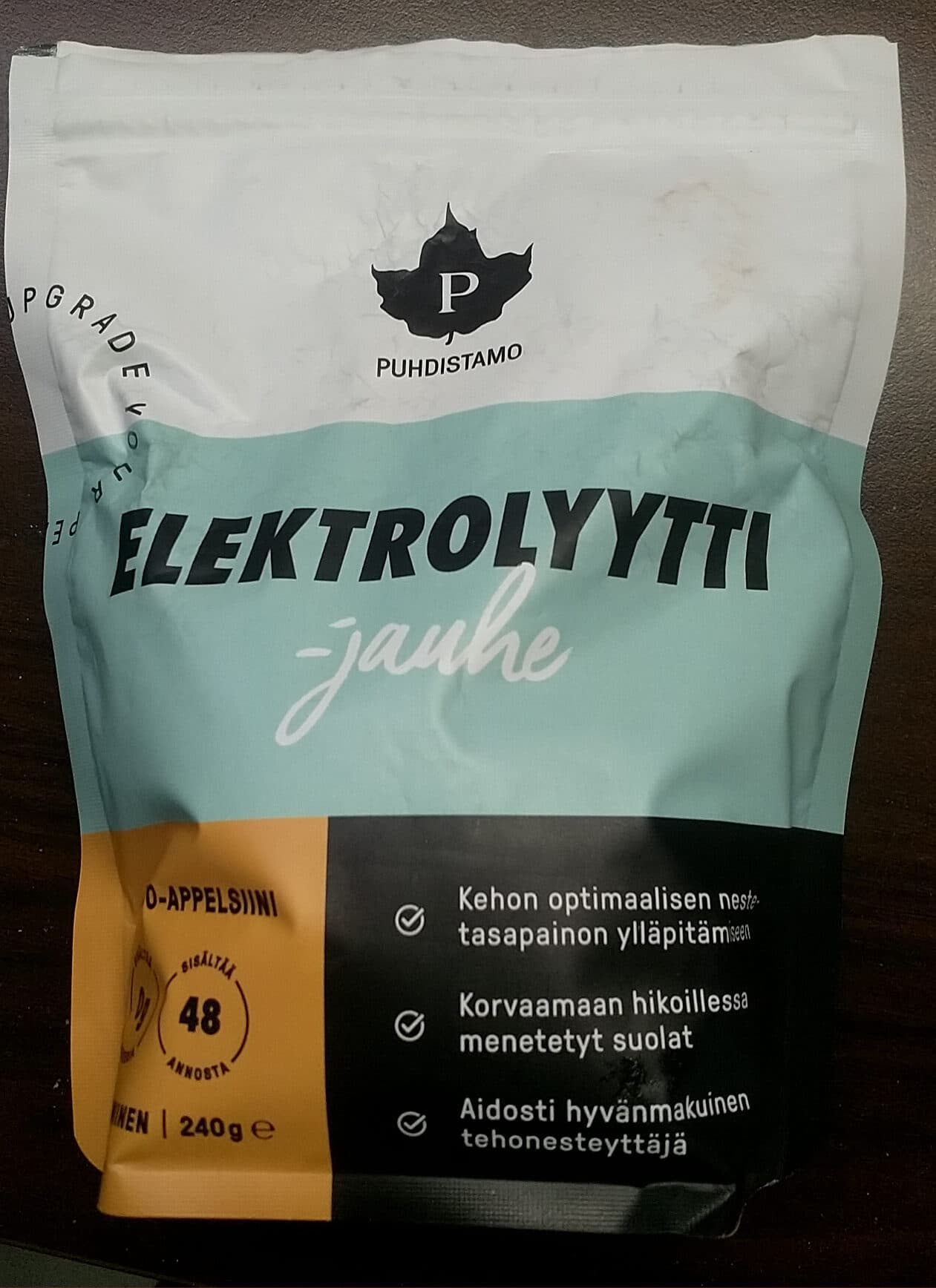 Puhdistamo Elektrolyyttijauhe Mango-Appelsiini packshot