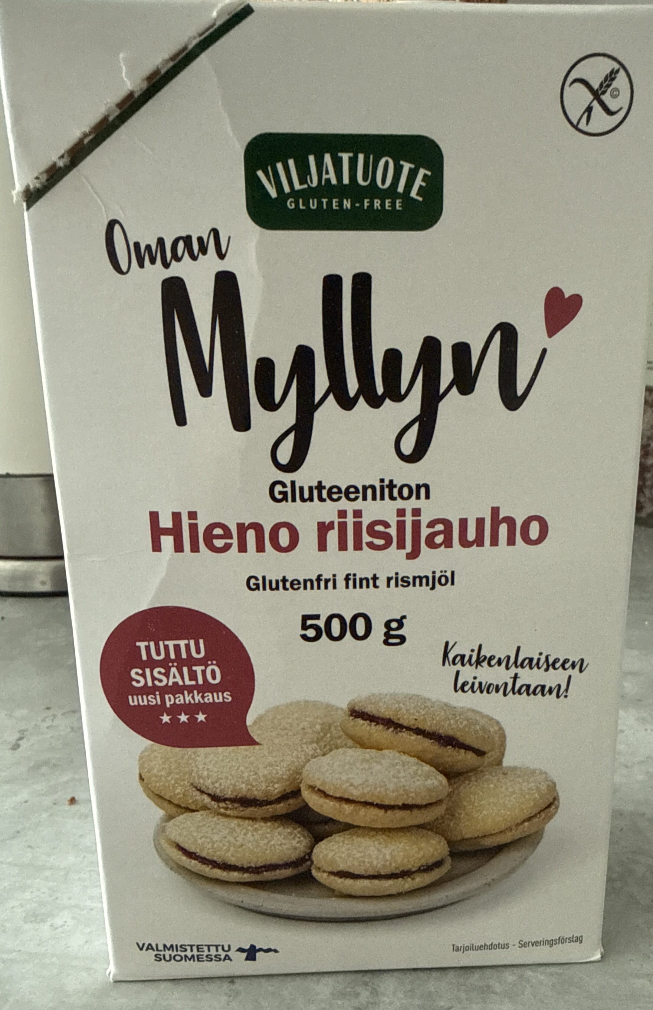 Virtasalmen Viljatuote Gluteeniton Hieno riisijauho packshot