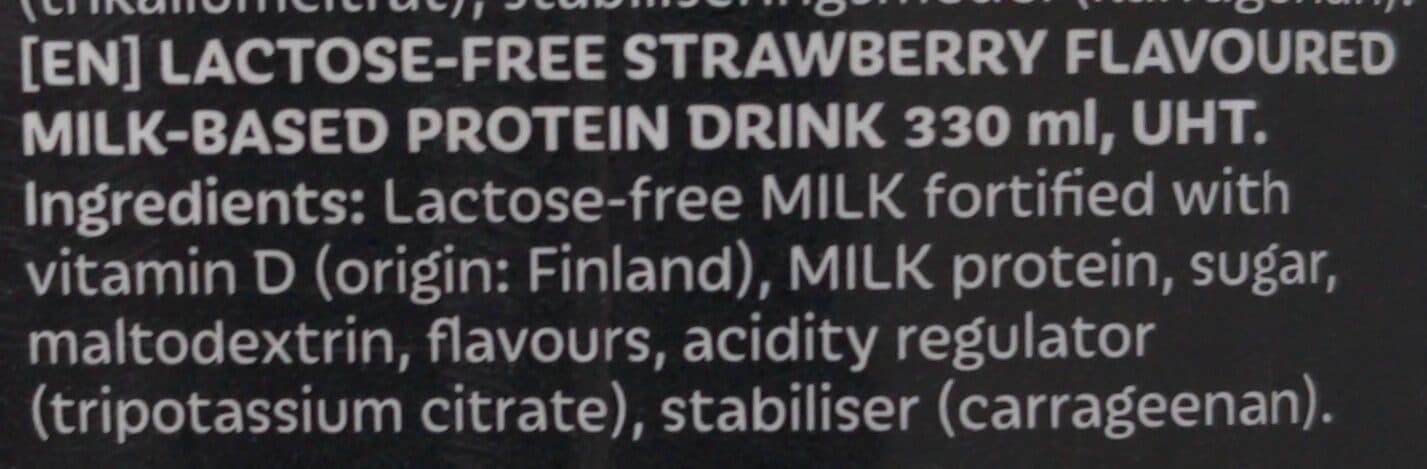 Maitomaa Big pro strawberry flavour high protein drink packshot