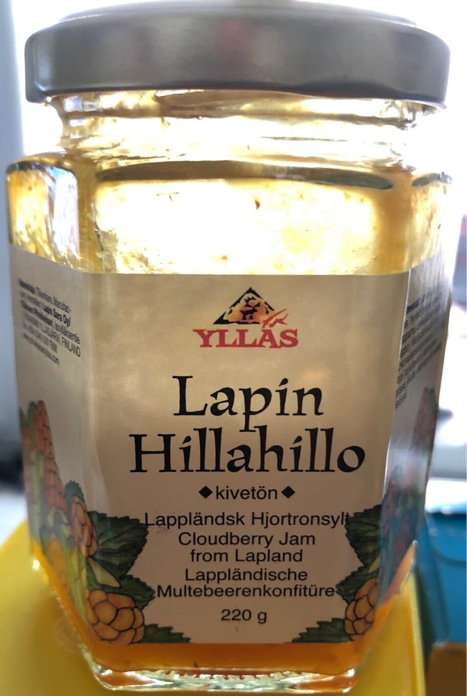 Ylläs Cloudberry jam packshot