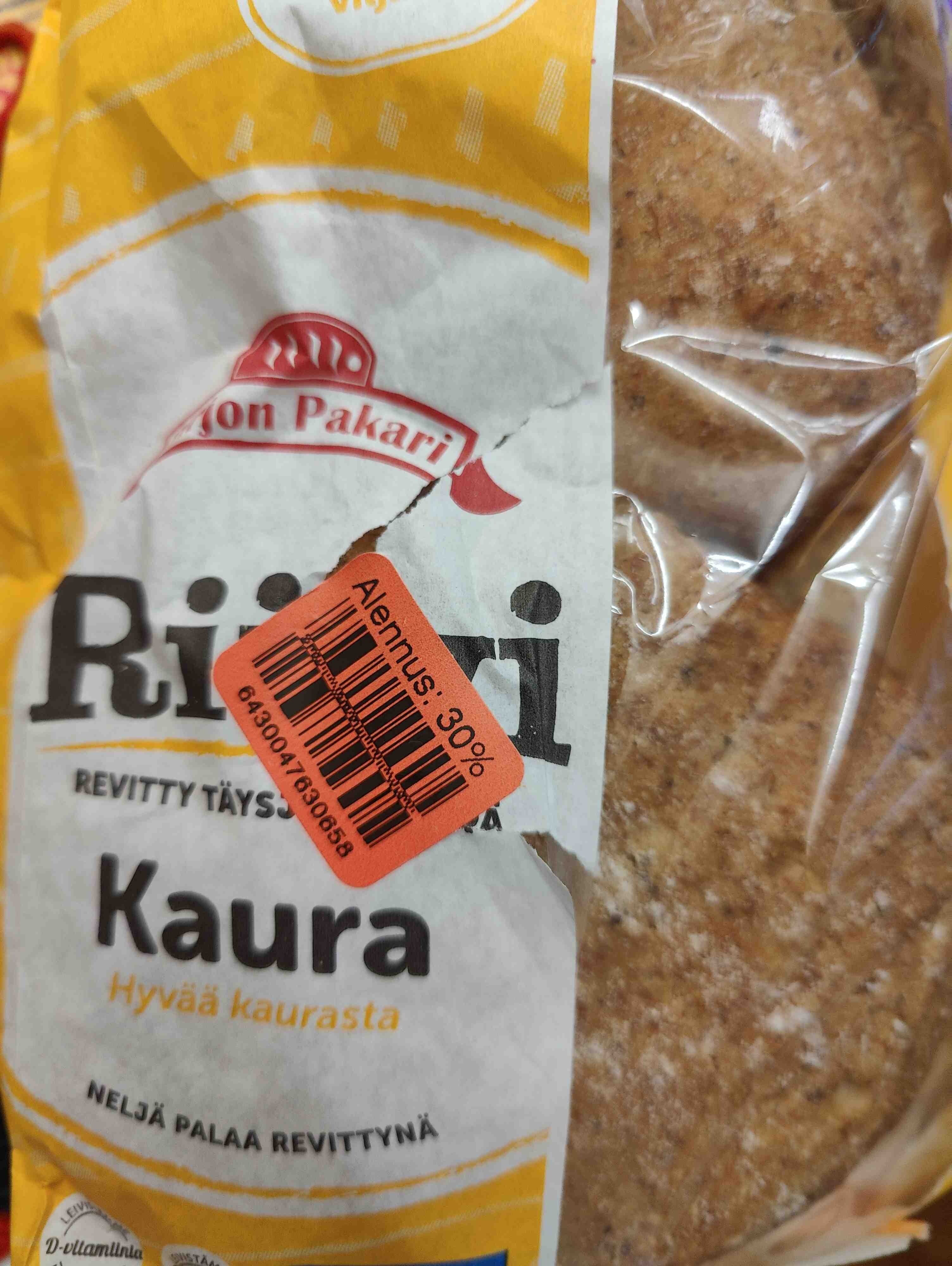 Pirjon pakari Riivi revitty täysjyväleipä kaura packshot