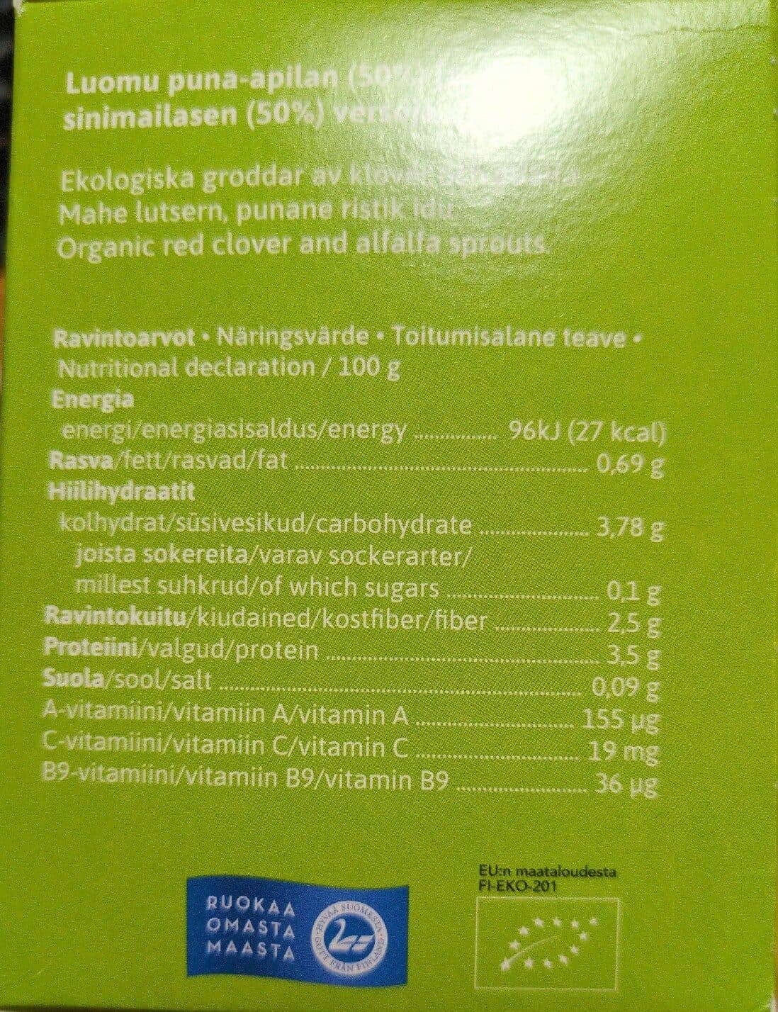 Snafu Alfalfa Silmusalaatti packshot