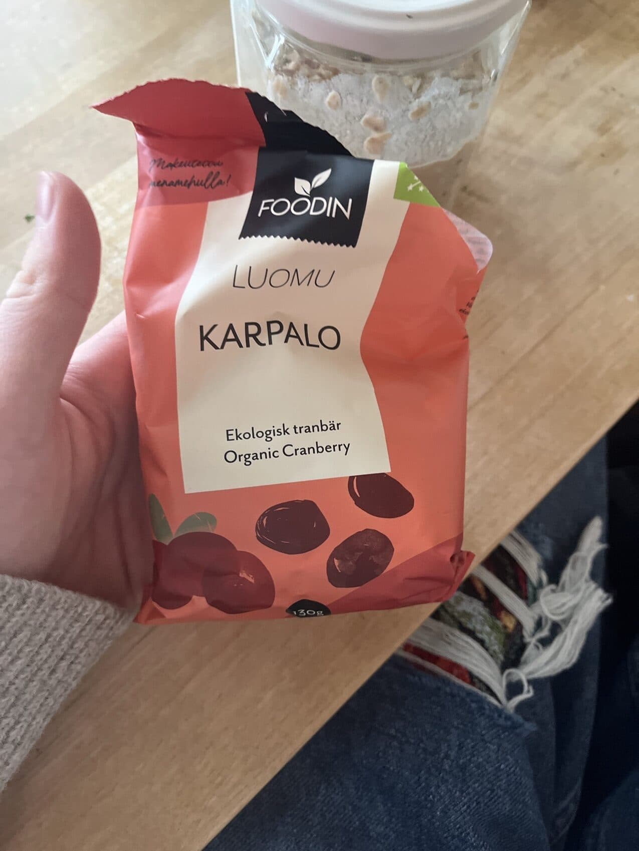 Foodin Luomu karpalo packshot