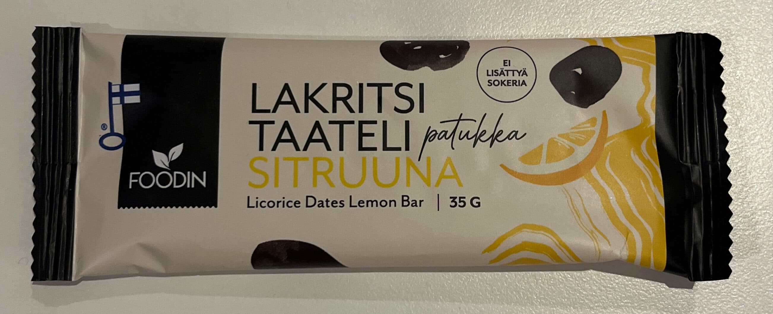 Foodin Lakritsitaatelipatukka packshot