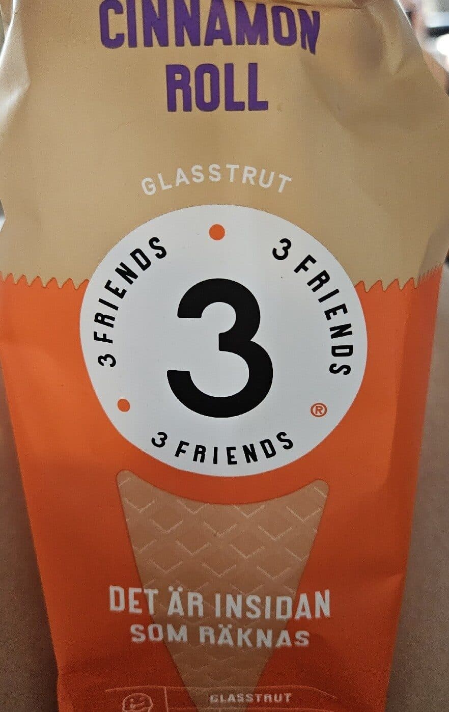 Tre Vänner Cinnamon Roll Glasstrut packshot