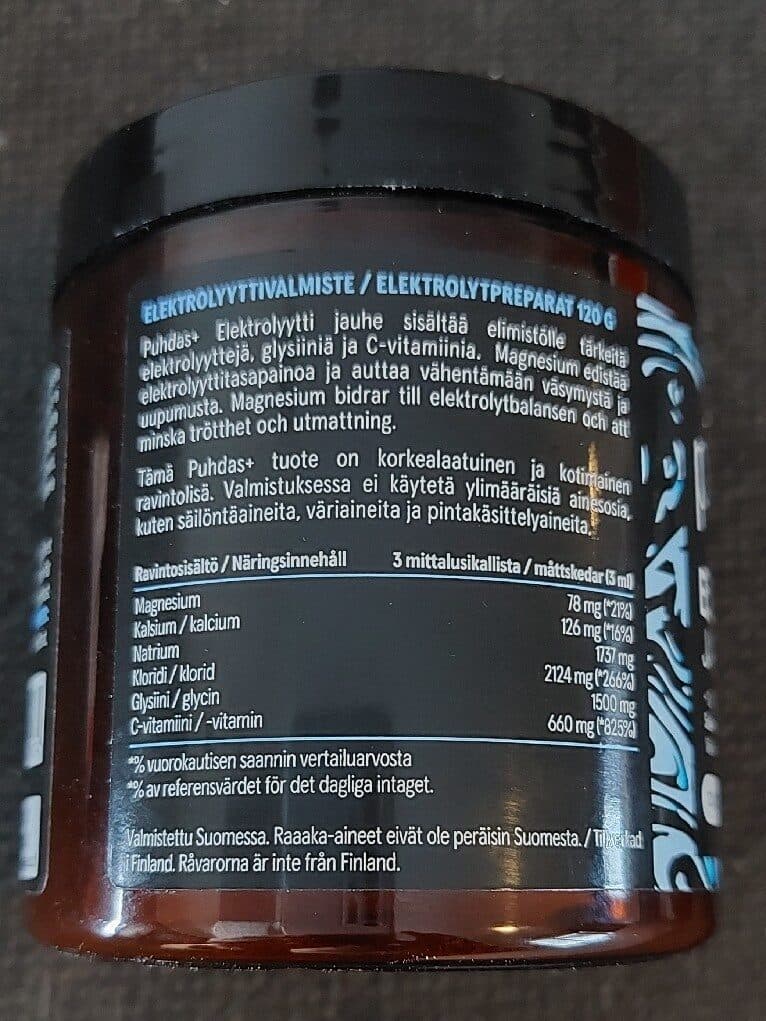 Puhdas+ Elektrolyyttijauhe Maustamaton packshot