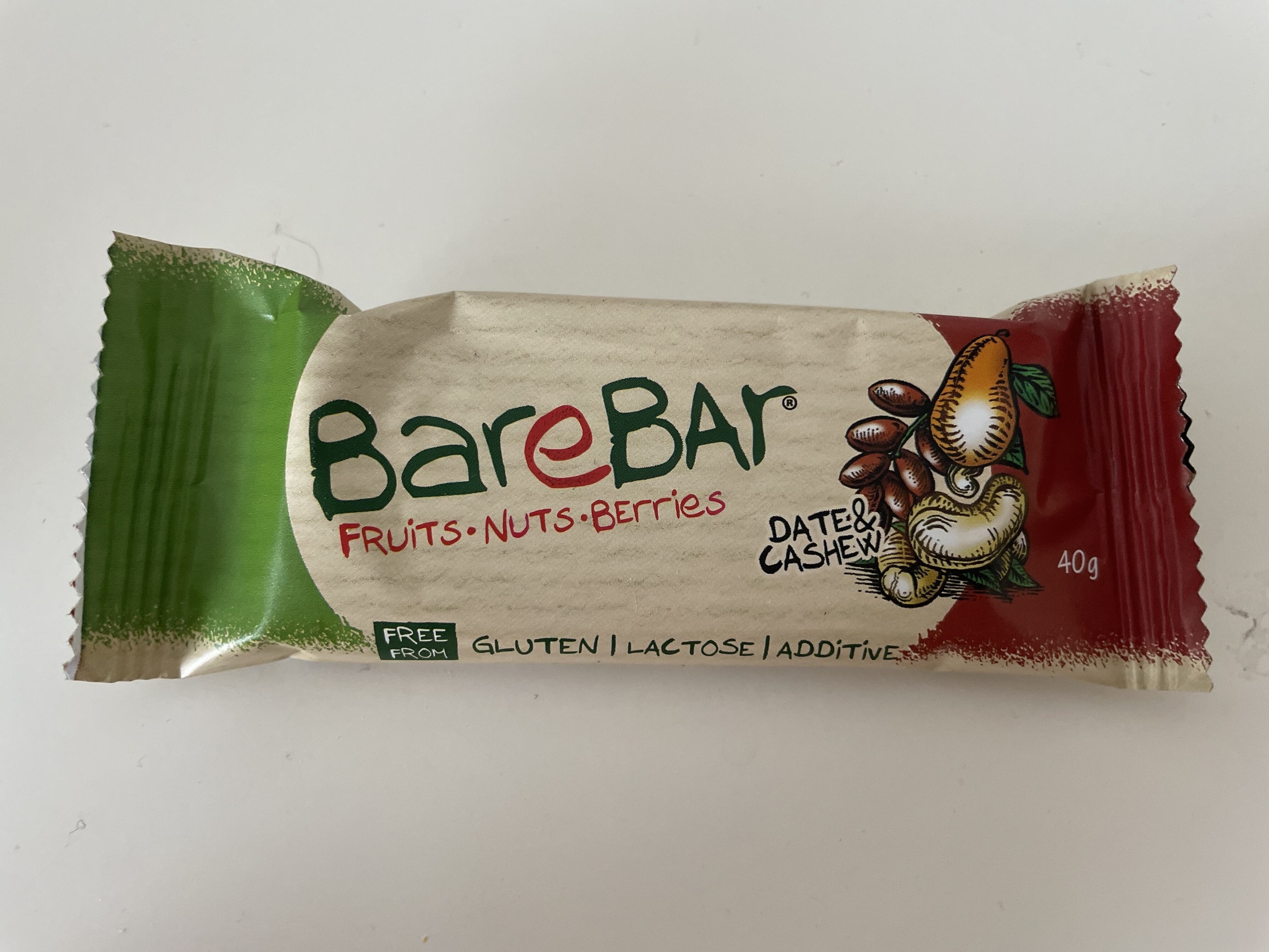 Barebar Barebar Date & Cashew Bar packshot