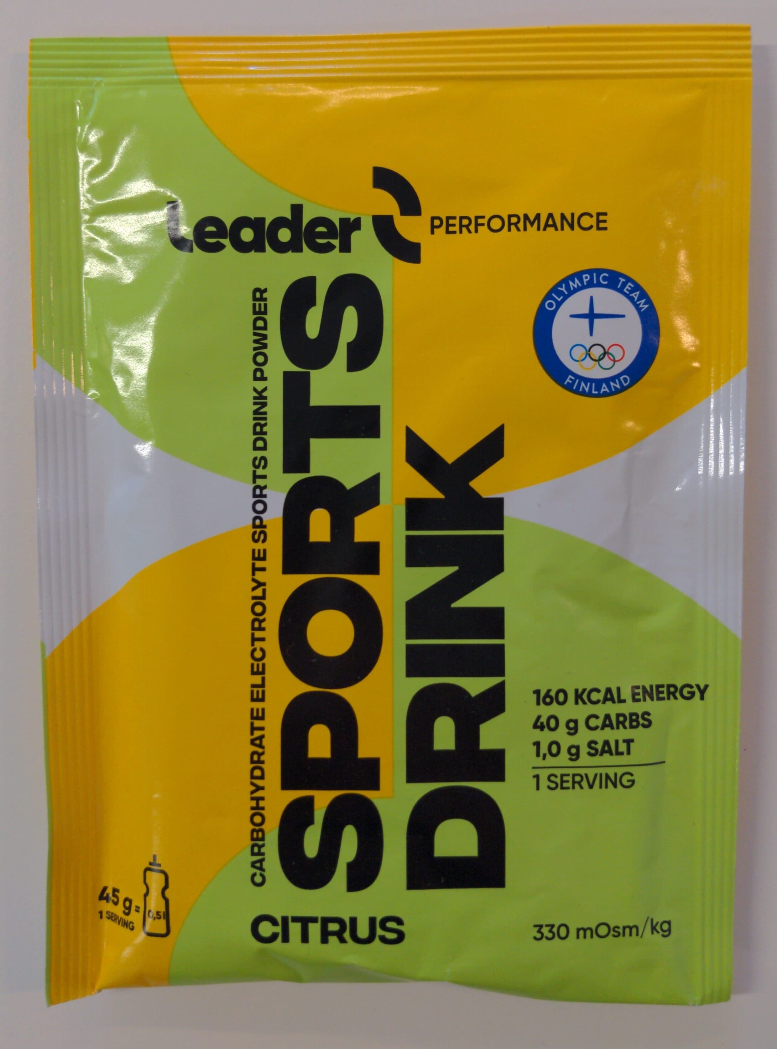 Leader Sports Drink Citrus packshot