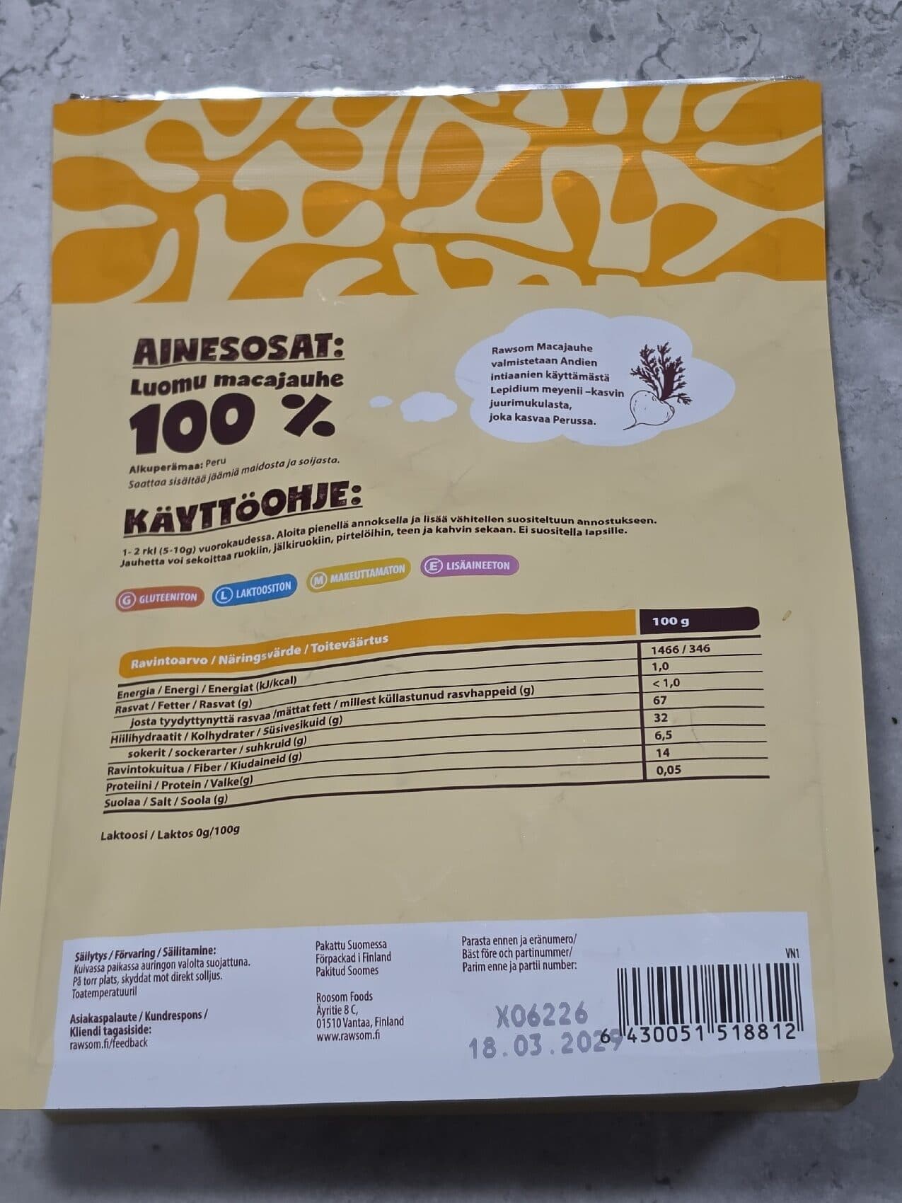 Rawsom Macajauhe packshot