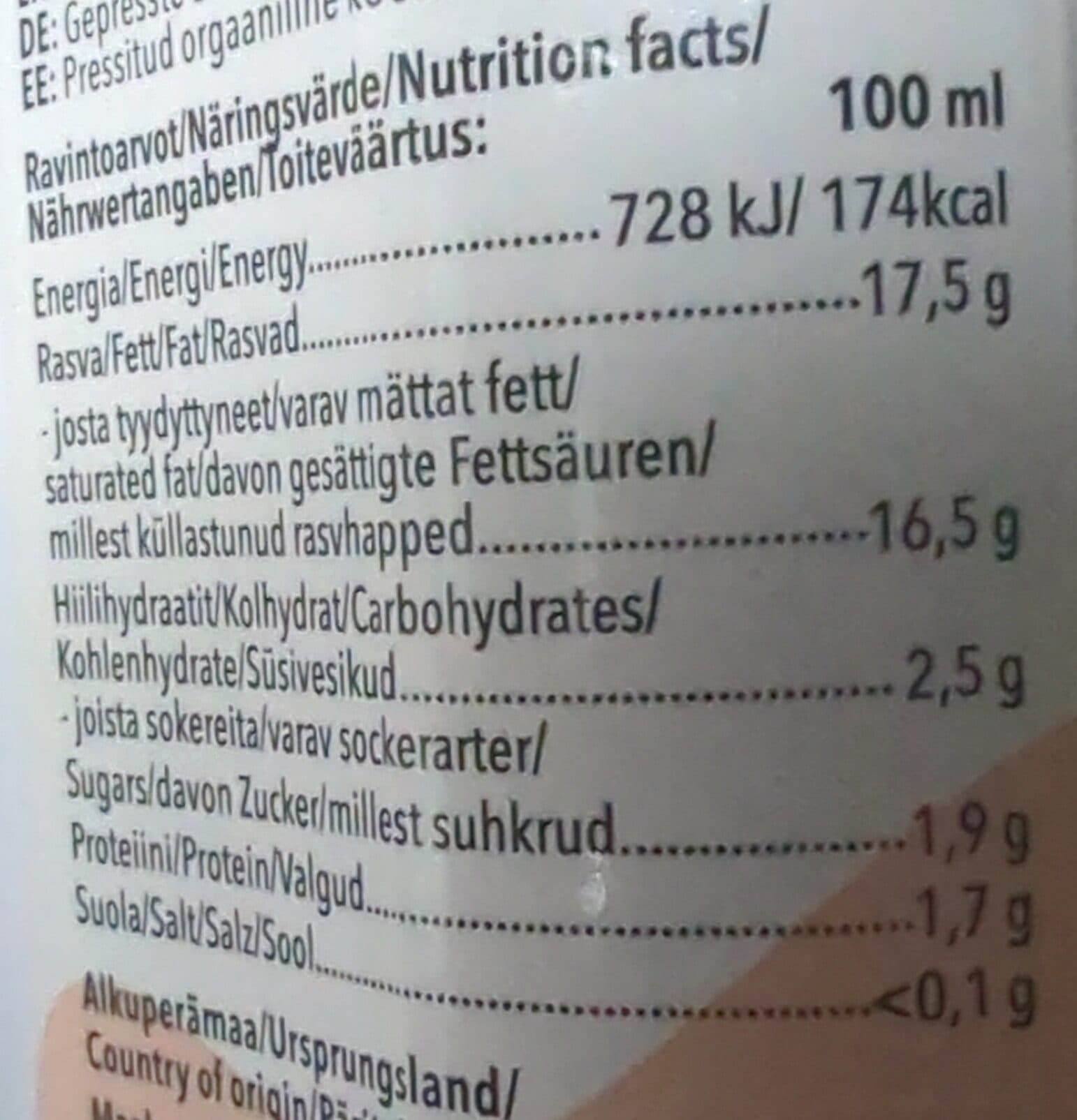Foodin Luomukookosmaito packshot