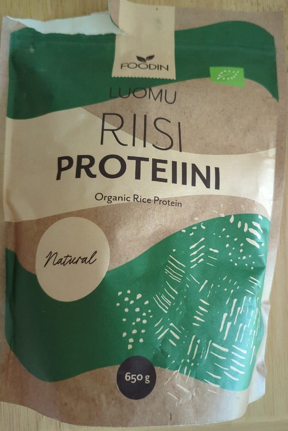 Foodin Organic Rice Protein packshot