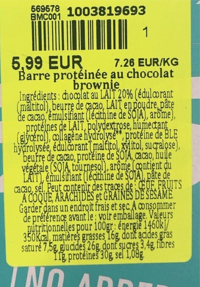 Open Food Facts Fast choco brownie packshot