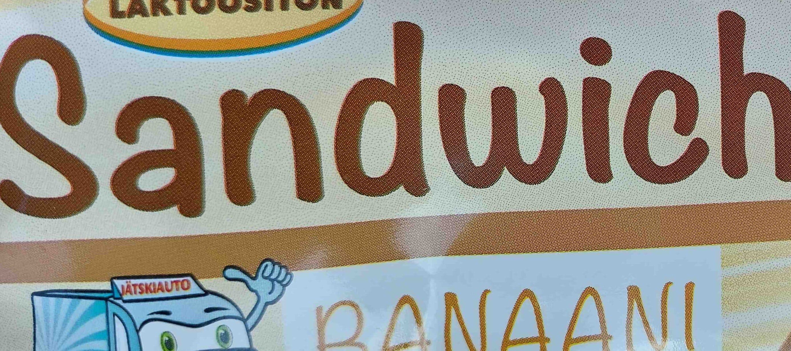 Jäätelöauto Sandwich banaani packshot