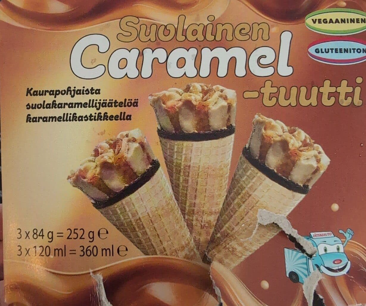 Jätskiauto Suolainen Caramel-tuutti packshot