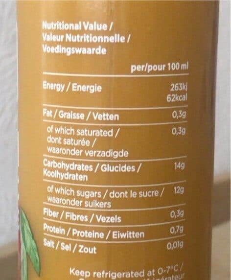 Open Food Facts Fresh organic Smoothie packshot