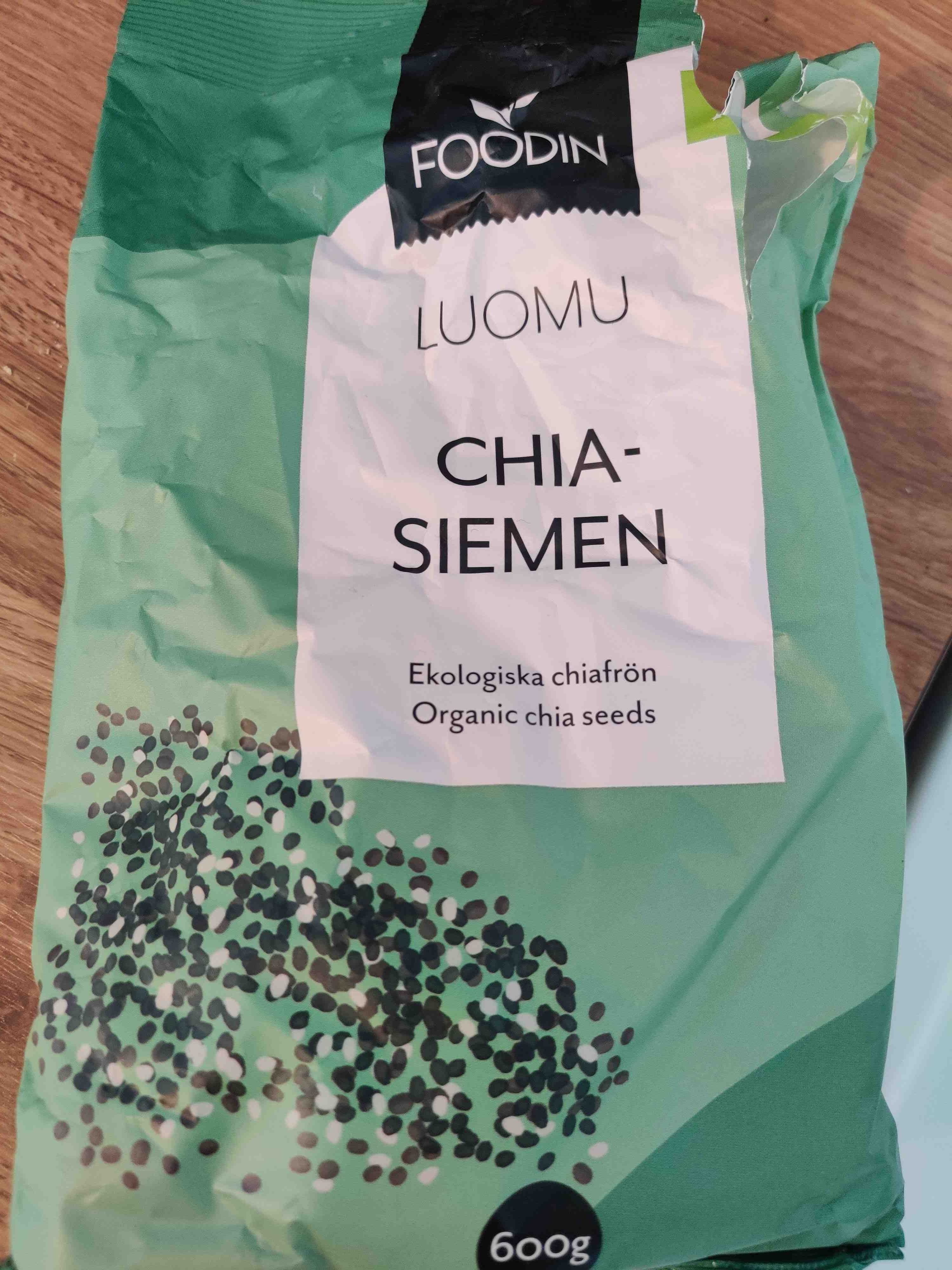Foodin Chia-siemen packshot