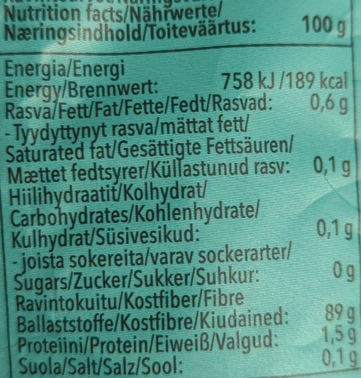 Foodin Psyllium husk packshot