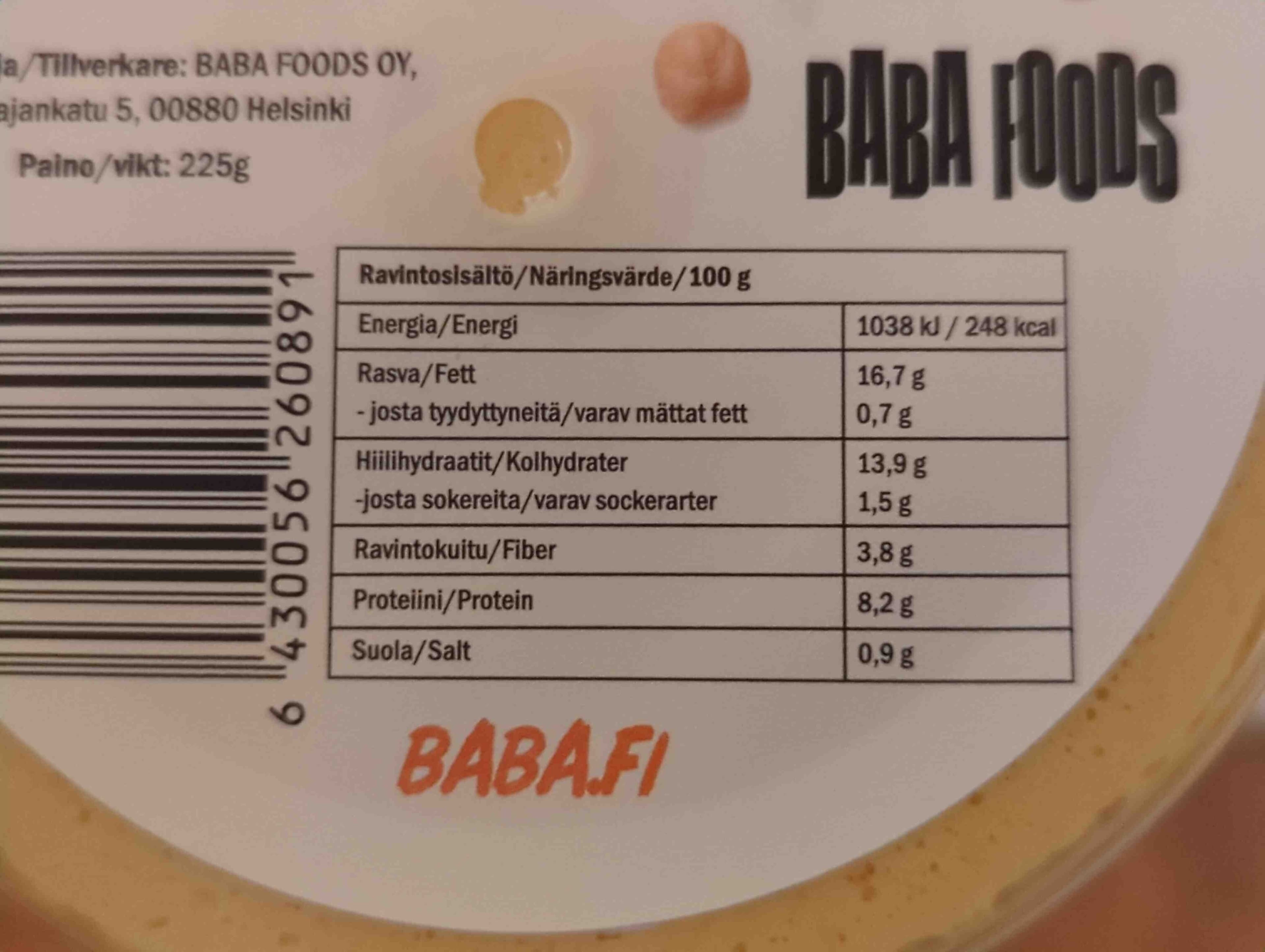 Baba Foods Baba Chili Hummus packshot