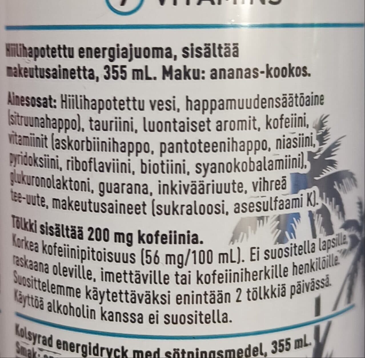 Celsius Playa Vibe energy drink packshot