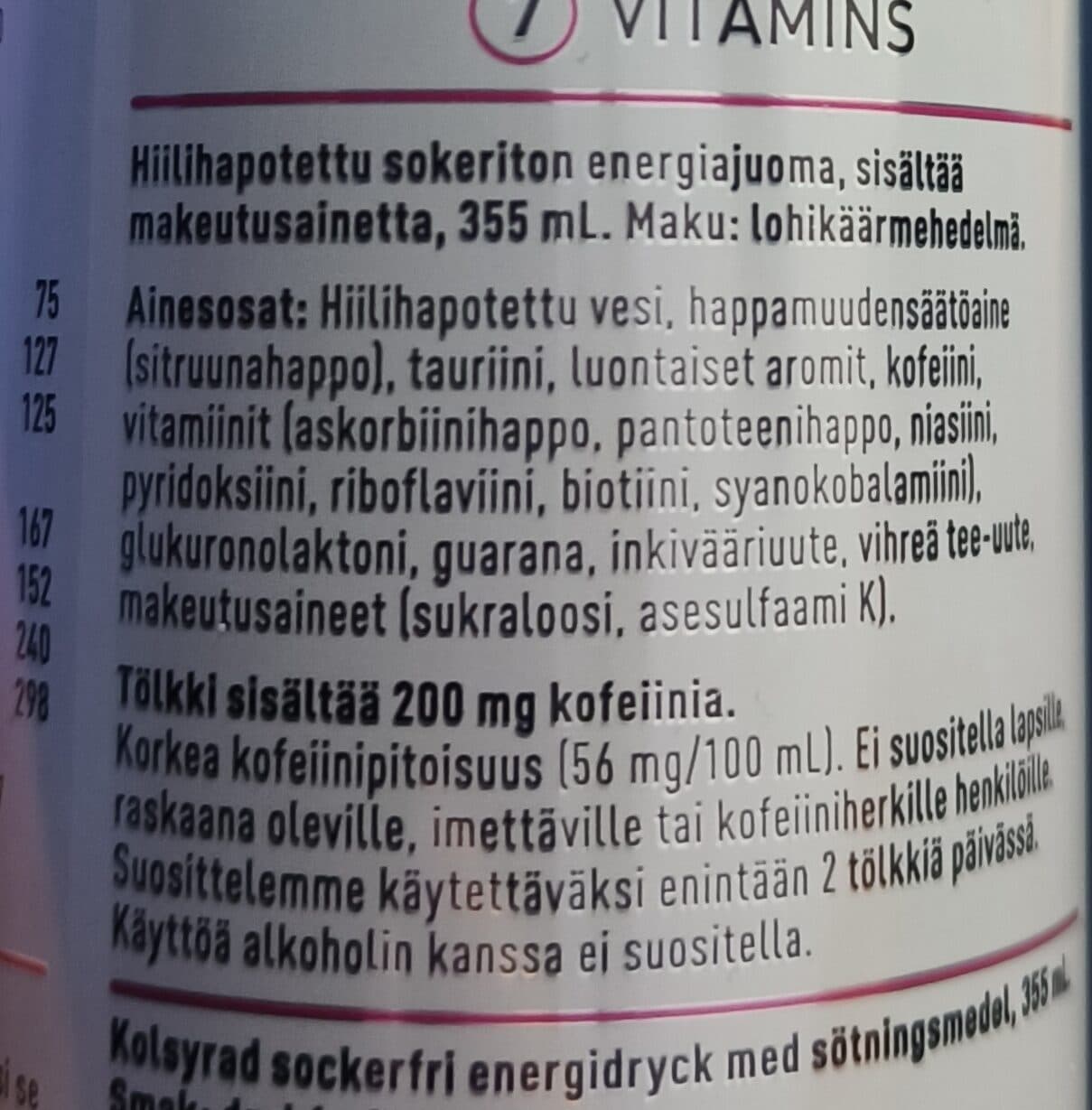 CELSIUS Dragonfruit energiajuoma packshot