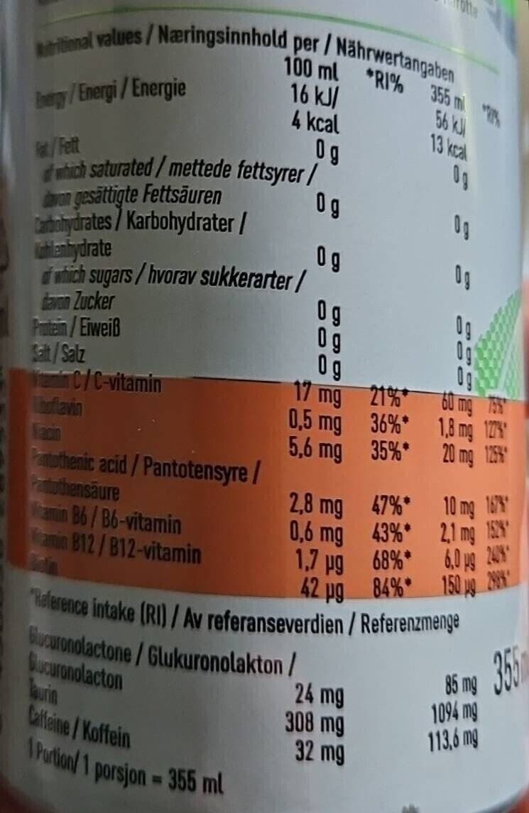 Celsius Europe Oy [Celsius Live Fit] Carbonated sugar free energy drink. Includes sweetener. Kiwi-guana flavour packshot