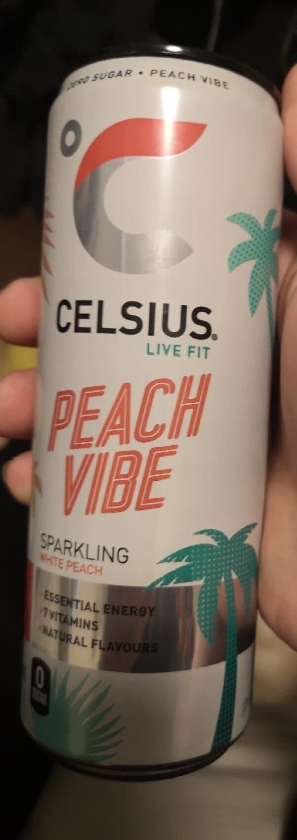 Celsius Peach vibe packshot