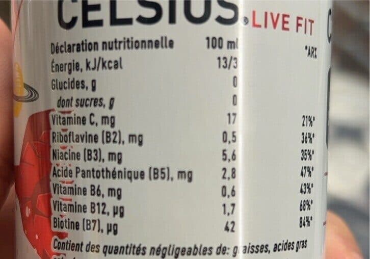 Celsius Celsius Explosion Fruitée packshot