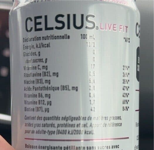 Celsius Boisson Pétillante Fraise Fruit De La Passion packshot