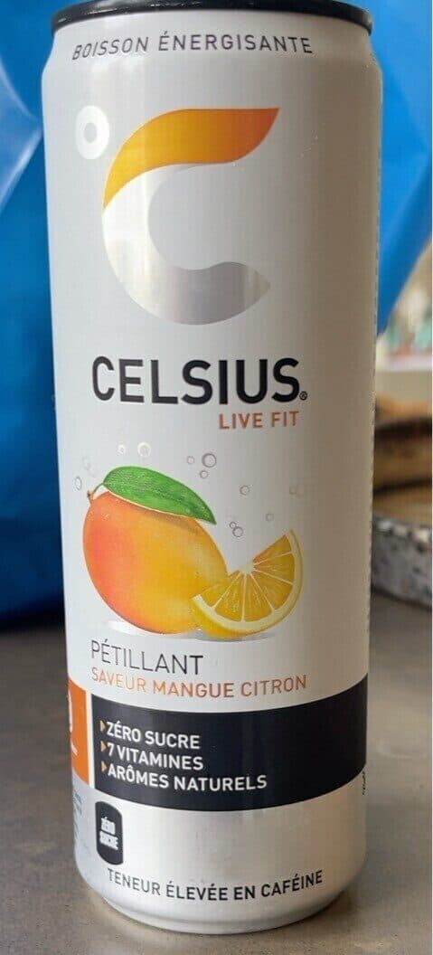 Cels Sparkling Mango Lemon packshot