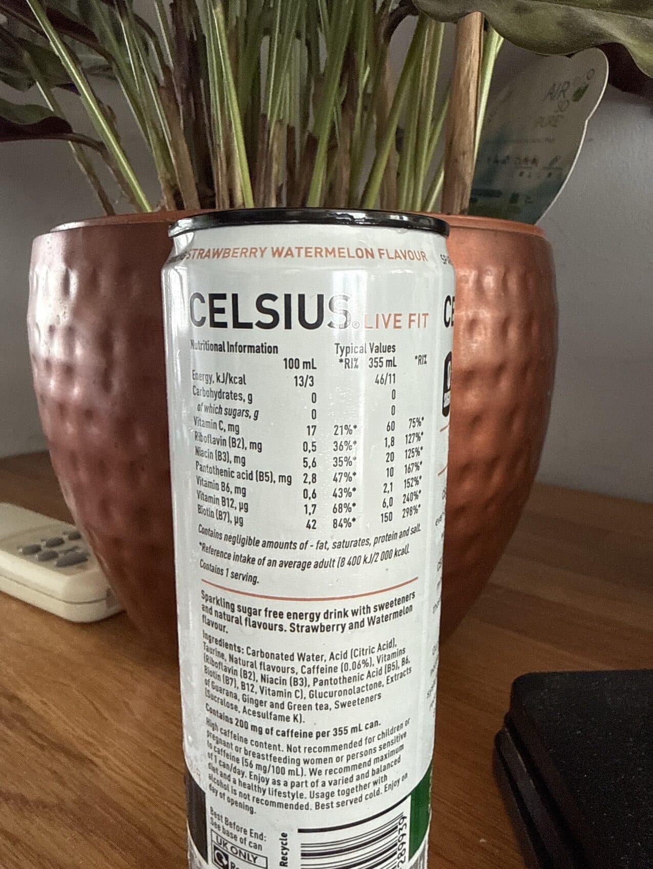 CELSIUS Sparkling Strawberry Watermelon Flavour Energy Drink packshot