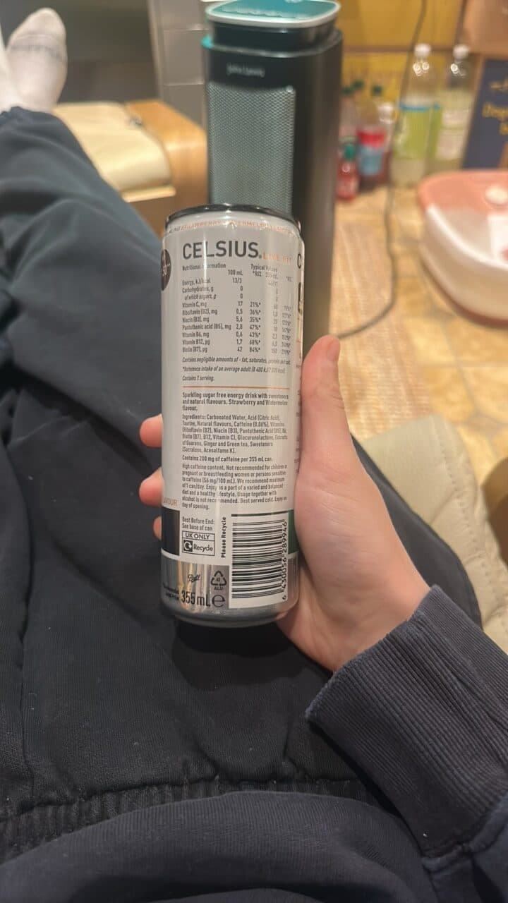 Celsius 0 ENERGY DRINK £1.50 CELSIUS. LE FIT SPARKLING STR packshot