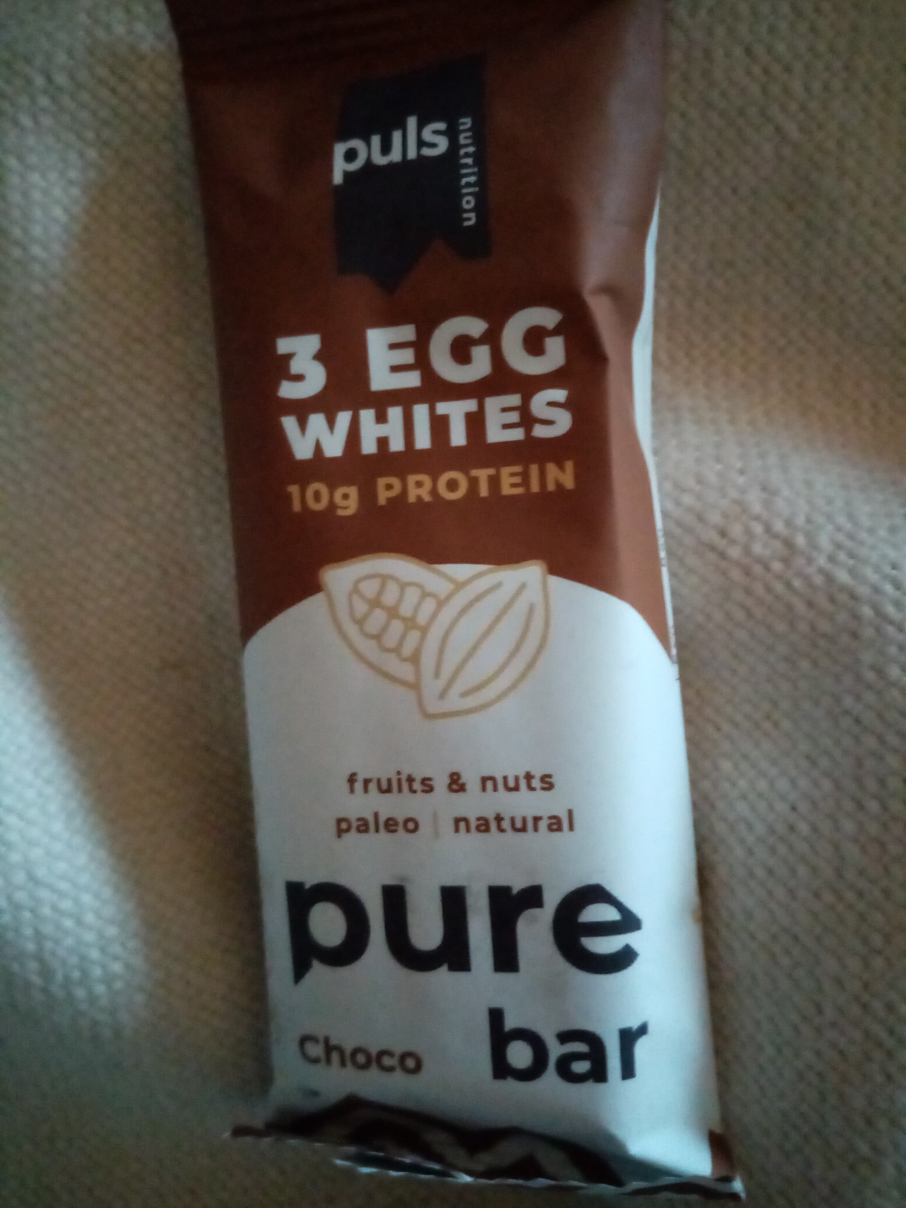 Puls Pure choco bar packshot