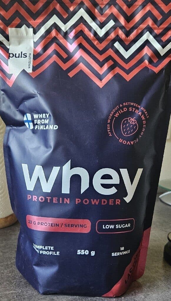 Puls Nutrition Whey Protein Powder - Wild Strawberry packshot