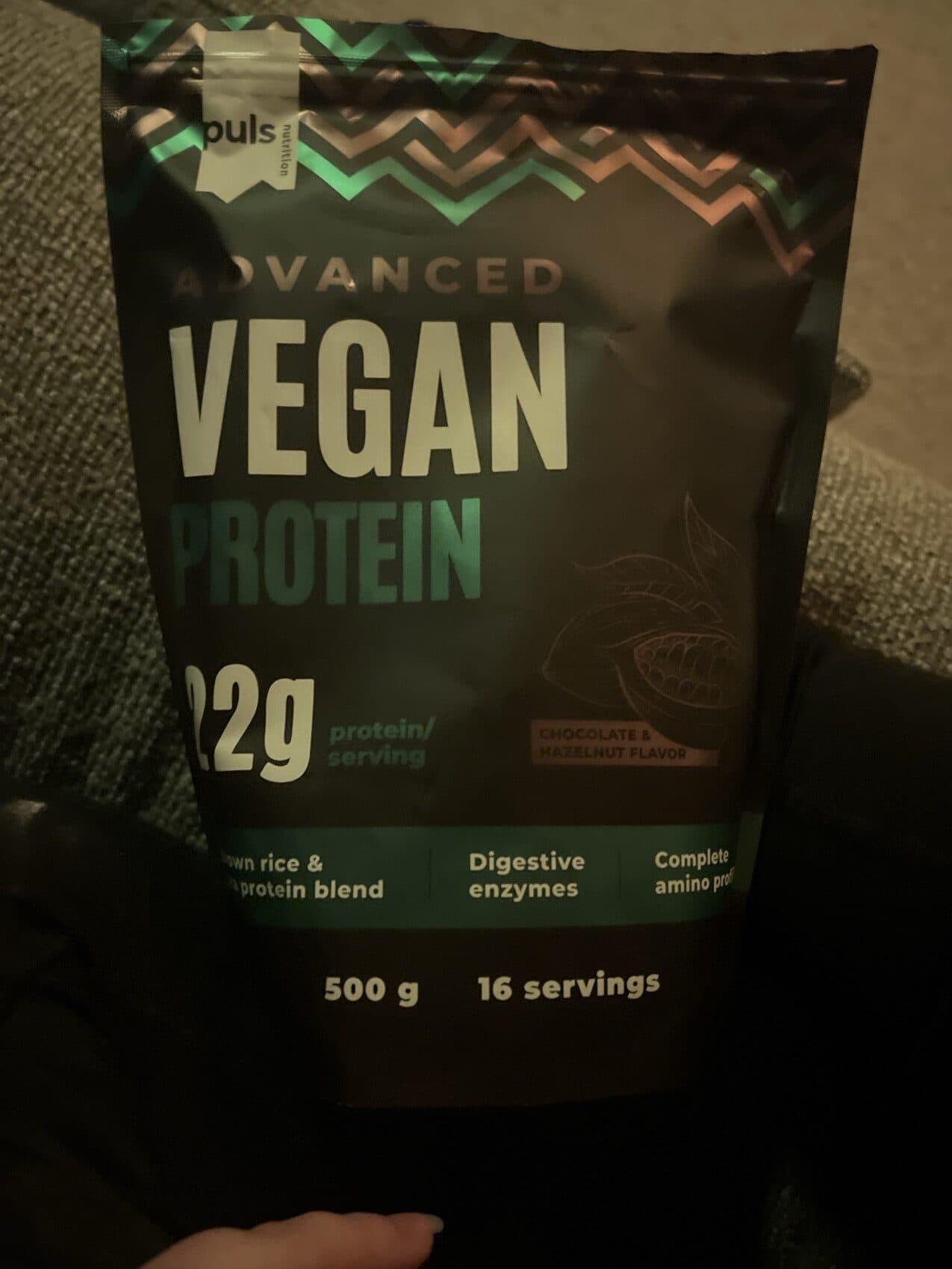 Puls Advanced Vegan Protein Chocolate And Hazelnut packshot