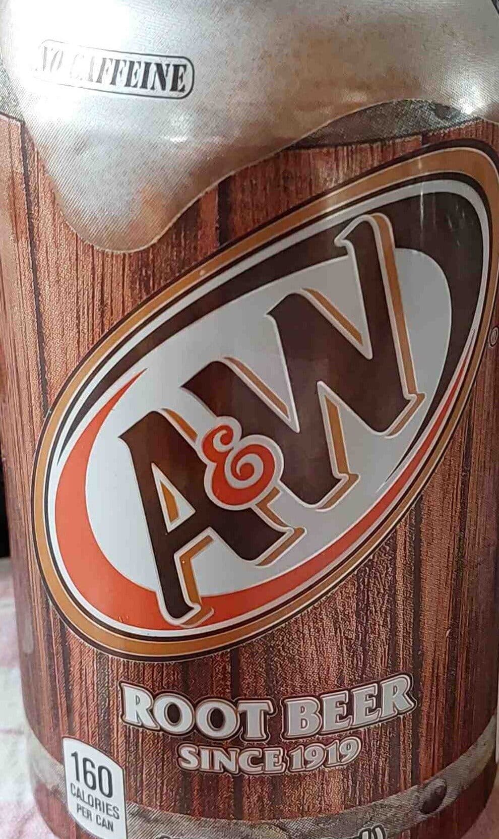 A&W Root beer packshot