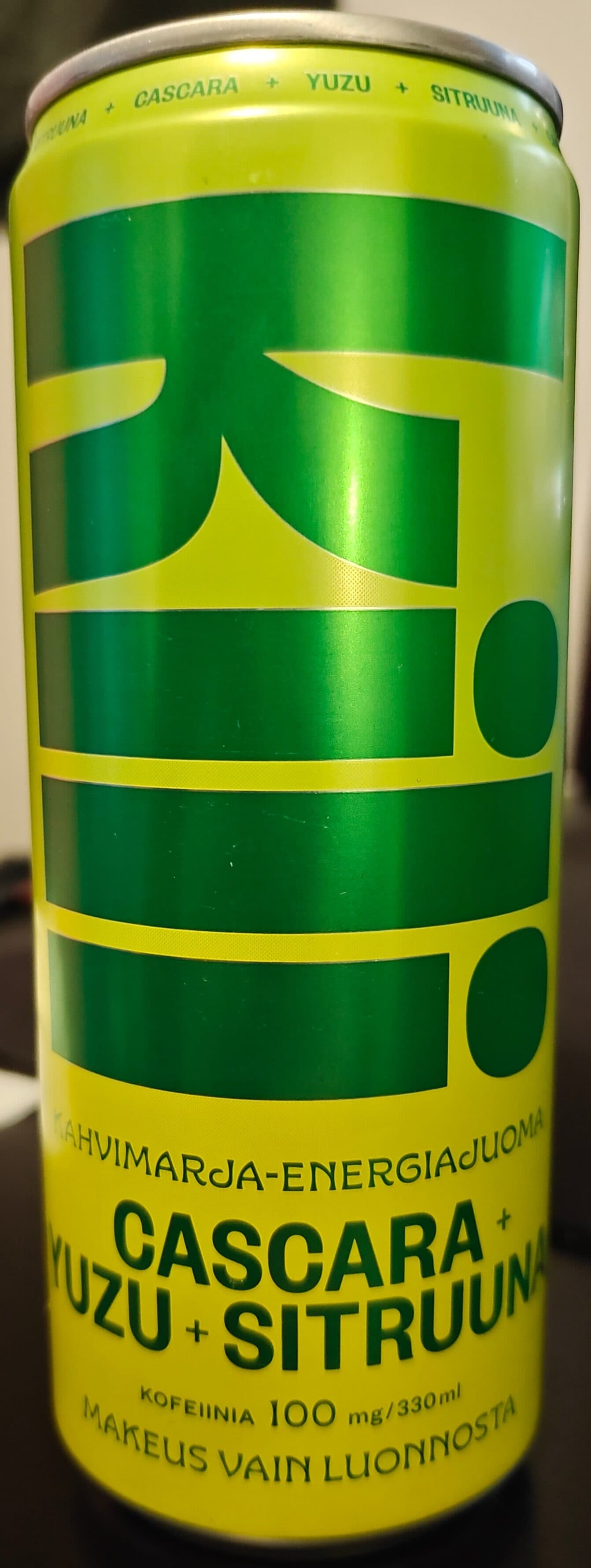 Kili Cascara+Yyzy+Sitruuna energiajuoma packshot