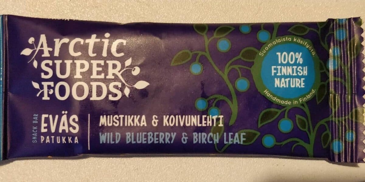 Artic Super Food Eväspatukka Wild Blueberry & Birch Leaf packshot