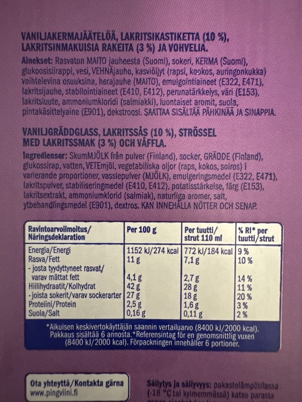 Pingviini Lakritsituutti packshot